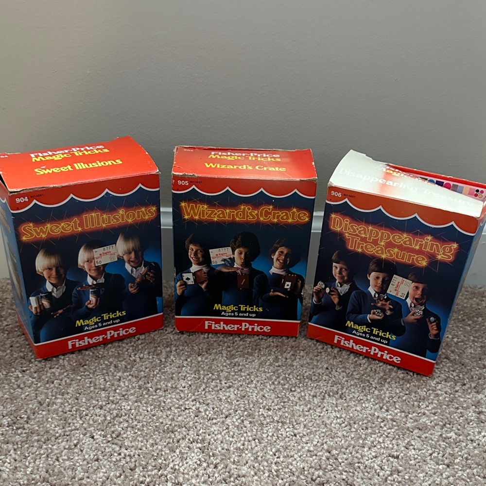1983 Fisher- Price magic Kit Set of 3